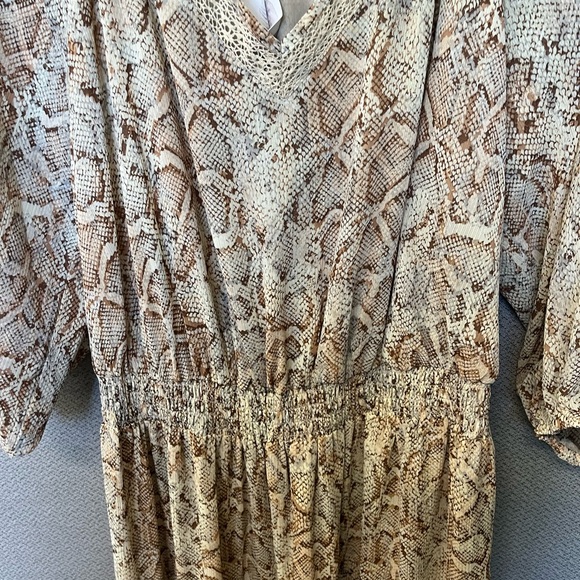 Jessica Simpson full length snake print dress new tags attached size 1X - Picture 3 of 15